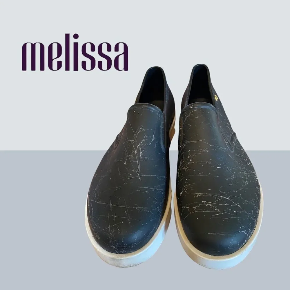Mel Dreamed by Melissa Black Slip-on Sneakers 10